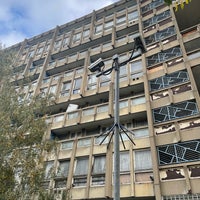 Photo taken at Robin Hood Gardens by Huw M. on 11/14/2021