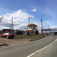Photo taken at ж/д переезд около Первомайского by VoVa К. on 4/25/2014