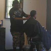 Photo taken at Ballerz Barbershop by Pink Sugar Atlanta N. on 7/6/2012