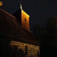 Photo taken at Dorfkirche Alt-Schmargendorf by Lars L. on 12/1/2012