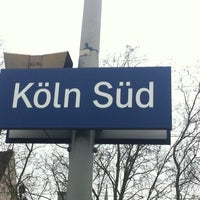 Photo taken at Bahnhof Köln Süd by Andreas G. on 1/20/2014