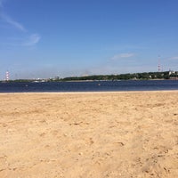 Photo taken at Зашекснинский пляж by Olga E. on 6/16/2016