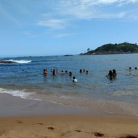 Photo taken at Praia Da Joana by Fatima A. on 11/17/2018