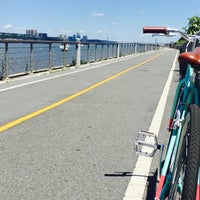 Photo taken at Hudson River Park Bike Trail by Jess W. on 7/31/2015