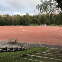 Photo taken at Pesäpallokenttä by Juha J. on 9/10/2018