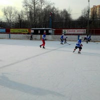 Photo taken at Хоккейная коробка  Школа 27 Подольск by RENKIN on 1/16/2016