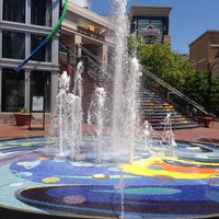 Photo taken at Downtown Silver Spring Fountain by Jessica S. on 5/9/2013