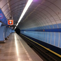 Photo taken at Metro =B= Vysočanská by Adam on 3/21/2013