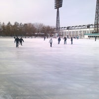 Photo taken at Каток у стадиона «Труд» by Evgeny Z. on 3/9/2014