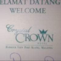 Photo taken at Crystal Crown Harbour View Hotel Port Klang by KELANA P. on 12/17/2012
