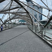 Photo taken at The Helix Bridge by Ralph P. on 2/26/2024