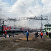Photo taken at Ж/Д станция Новосибирск-Восточный by Pavel T. on 4/6/2014