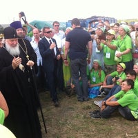 Photo taken at Палаточный городок волонтеров и паломников by Olga on 7/17/2014