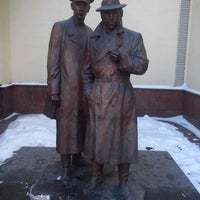 Photo taken at Пам’ятник Жеглову і Шарапову by Artem S. on 2/6/2014