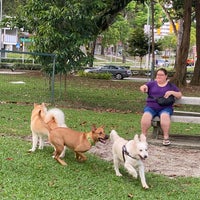 Photo taken at Dog Run @ Bishan Park by Audrey T. on 8/21/2022