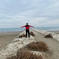 Photo taken at Lido di Venezia by Audrey T. on 10/27/2021