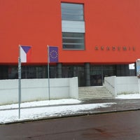 Photo taken at Střední škola Podnikatelská akademie, s. r. o. by Lucka K. on 1/24/2014