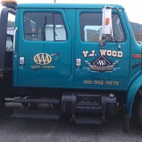 Photo taken at VJ Wood Towing &amp;amp; Recovery by Vreeland W. on 1/24/2014