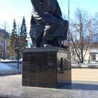 Photo taken at Памятник Мажиту Гафури by Yuri on 4/13/2014