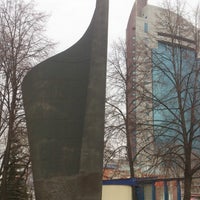 Photo taken at Памятник в честь 50-летия Великой Октябрьской революции by Yuri on 4/6/2014