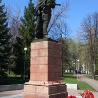 Photo taken at Памятник Александру Матросову by Yuri on 5/9/2014