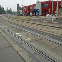 Photo taken at Zahradní město (tram, bus) by Konstantin N. on 4/29/2014