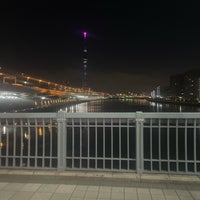 Photo taken at Shirahige Bridge by 信一 吉. on 10/17/2023