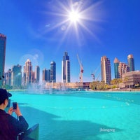 Photo taken at The Dubai Fountain by JHiM⚡️ on 4/9/2015