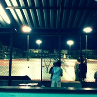 Photo taken at Tennis Court ภาณุรังสี by Nadal C. on 12/31/2012