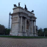 Photo taken at Arco della Pace by Salvatore M. on 4/17/2013