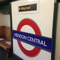 Photo taken at Hendon Central London Underground Station by Daniel S. on 8/5/2013