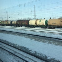 Photo taken at Ж/д станция «Новокуйбышевская» by Алёнчик on 2/25/2018