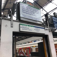 Photo taken at Platform 1 (E&amp;#39;bound District) by Closed on 8/20/2018