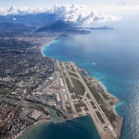 Photo taken at Nice Côte d&amp;#39;Azur Airport (NCE) by Valeria R. on 3/7/2015