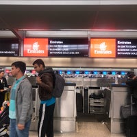 Photo taken at Emirates Check-in by Melissa D. on 11/21/2018