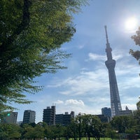 Photo taken at Sumida Park by Norie Y. on 9/9/2023