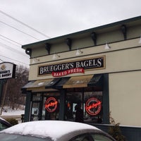 Photo taken at Bruegger&amp;#39;s Bagels by Soomi L. on 2/5/2014