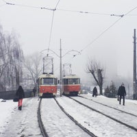 Photo taken at Берестейський міст by Maksym M. on 2/13/2016