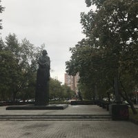Photo taken at Пам&amp;#39;ятник Миколі Гоголю by Maksym M. on 9/24/2017