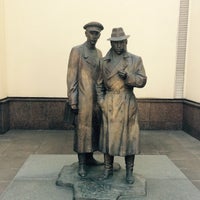 Photo taken at Пам’ятник Жеглову і Шарапову by Maksym M. on 9/14/2016