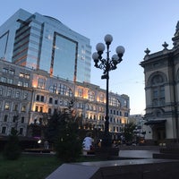 Photo taken at Teatralna Square by Maksym M. on 8/18/2017