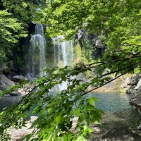 Photo taken at Cheonjeyeon Waterfall by Abdulmalek M. on 4/27/2023