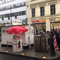 Photo taken at Checkpoint Charlie by Adri N. on 12/31/2014