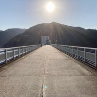Photo taken at 羽布ダム by r_norvegicus345 on 10/23/2022
