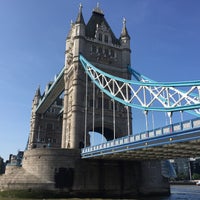 Photo taken at Tower Bridge by Malú P. on 9/7/2015