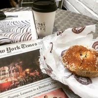 Photo taken at Davidovich Bagel Shop NYC by Lee S. on 1/3/2016