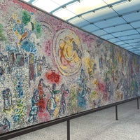 Photo taken at Chagall Mosaic, &amp;quot;The Four Seasons&amp;quot; by Ryan R. on 4/3/2019