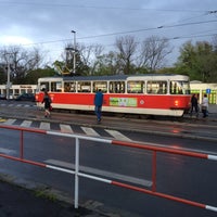 Photo taken at Olšanské hřbitovy (tram) by Adam N. on 4/14/2014