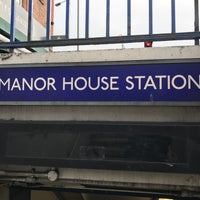 Photo taken at Manor House London Underground Station by Rafael B. on 2/18/2017