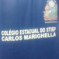 Photo taken at Colégio Estadual do Stiep Carlos Marighella by PSALVES T. on 9/5/2014